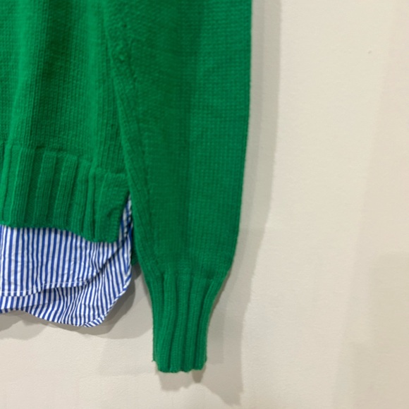 Ralph Lauren Cotton-Blend Faux Shirt Sweater size xs - Picture 6 of 8